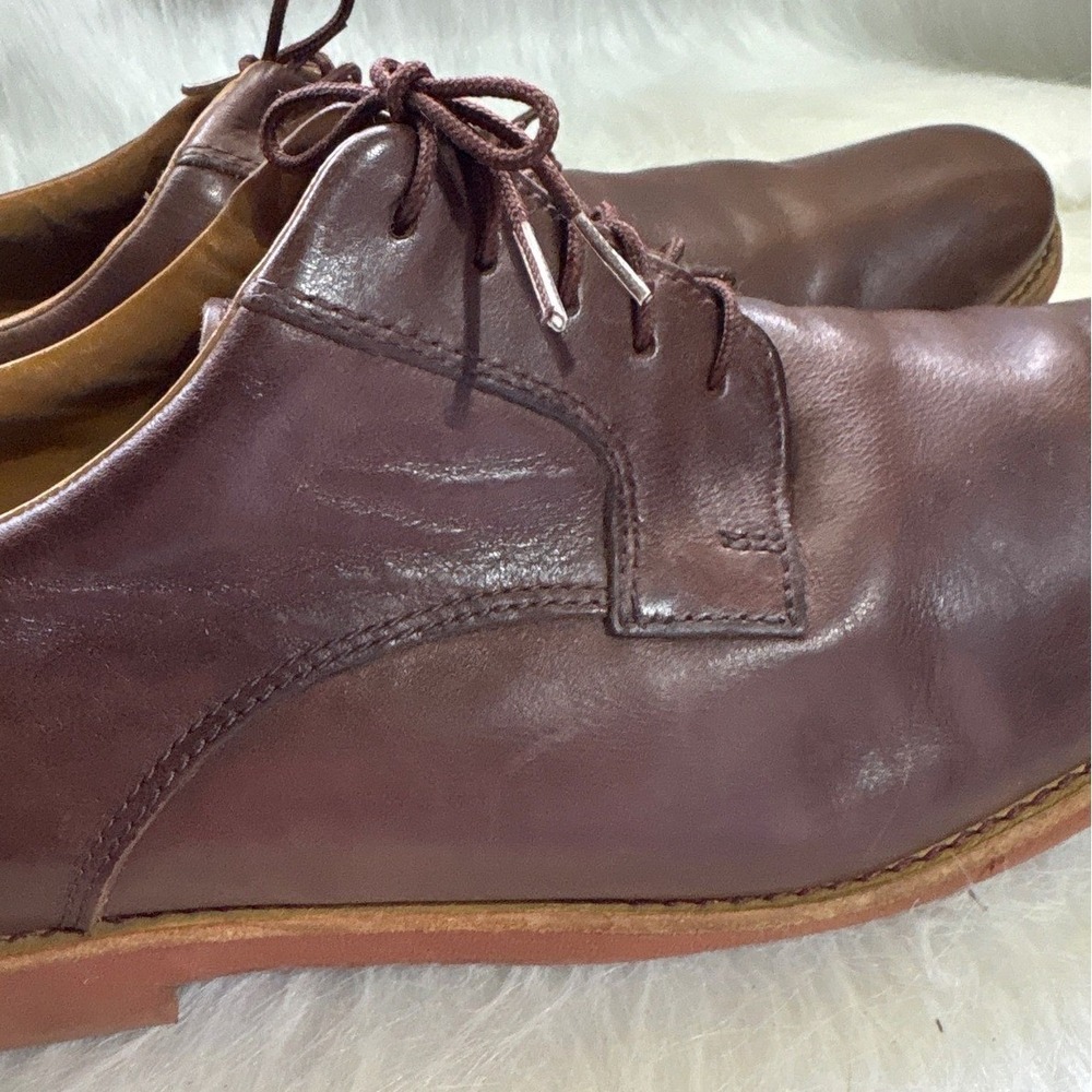 Sebago Mens Leather Dress Shoes Brown Lace Up Oxford Casual Business 13 - Picture 3 of 9